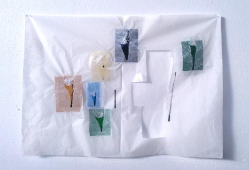 Gallery Sofie Van de Velde: Rein Dufait, Elsworth, folie en inkt, 69x50cm, 2017.