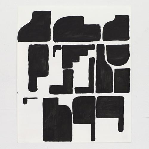 Balzer Projects: Lawrence Power, Shapes That I Like, black ink on paper, 35,7x28cm, 2016.