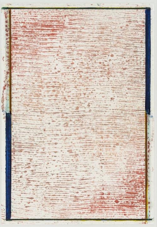 Gallery Martin Mertens & Patrick Heide: Pius Fox, Untitled (PF 17-025), oil on paper, 24,5x17cm, 2017.