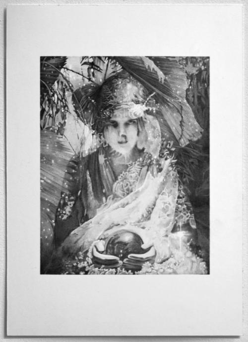 Paper Gallery: Ilona Kiss, The Fortuneteller, pencil on paper, 30x21cm, 2016.