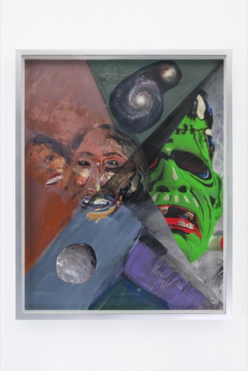 Albert Baronian: Frankenfam, acrylic and mixed media on paper, 48 x 60cm, 2013.