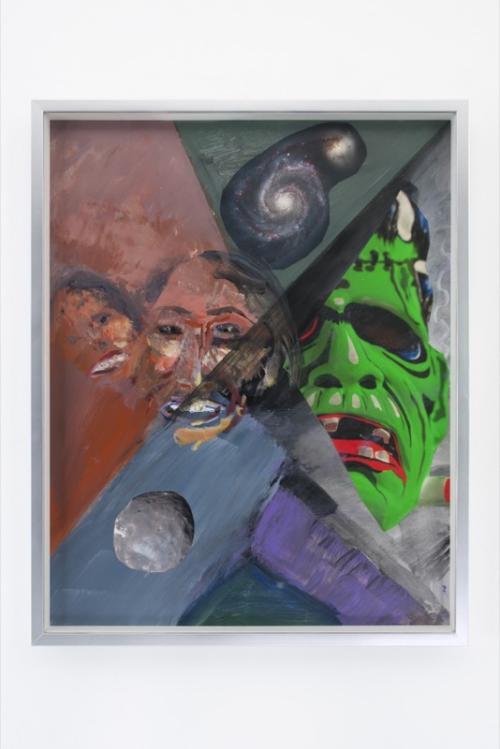 Albert Baronian: Frankenfam, acrylic and mixed media on paper, 48 x 60cm, 2013.