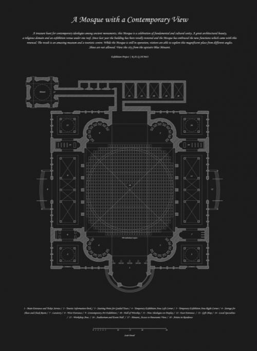 Annie Gentils Gallery: Wesley Meuris, A Mosque with a Contemporary View, Pastelprint op Hahnemühle Rag op dibond, UV bestendige inkt, 156x114cm, 2012.