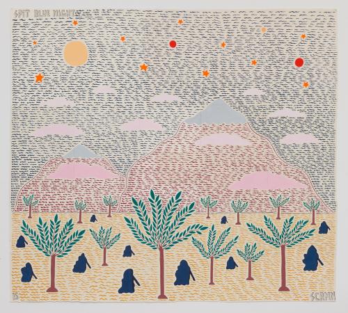 Anders SCRMN Meisner, Spit Blue Night, 2015